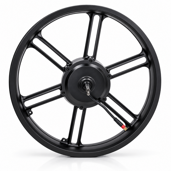Fatbike motor met achtervelg – Rode motorkabel rechts